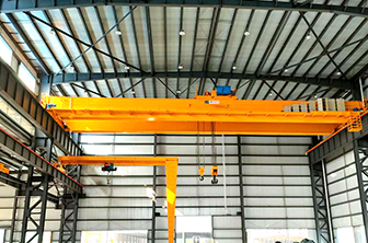 江蘇南通雙梁起重機+半門式起重機